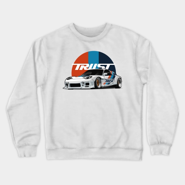 RX7 Special Edition Trust Performance Crewneck Sweatshirt by Jiooji Project